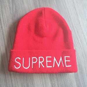 Supreme Bright Red Knit Hat
